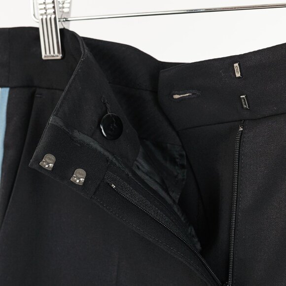 Dorothee Schumacher Black Wool Cropped Tuxedo-Stripe Trousers - Picture 8 of 11